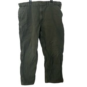 CARHARTT Men's Green Cargo Dungaree Fit Pants 42 x 30
